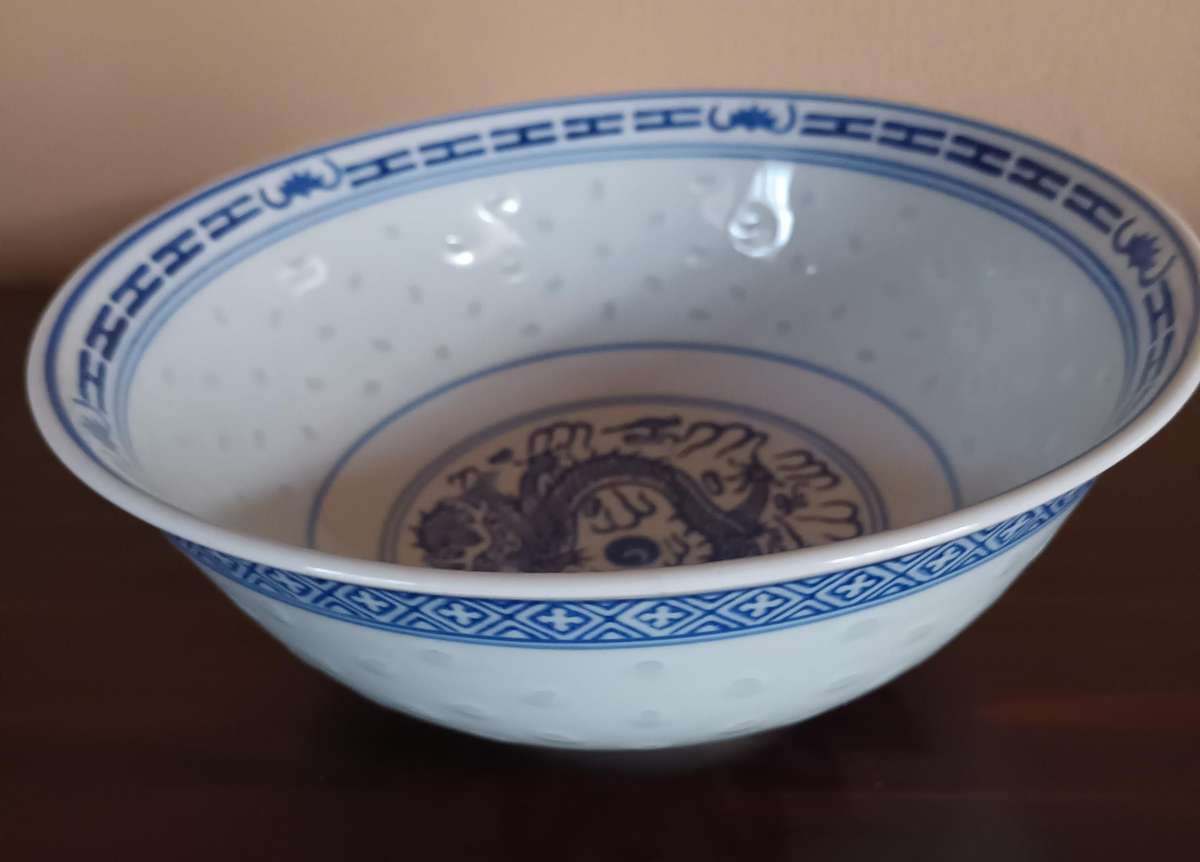 Solid Oriental Deep Bowl