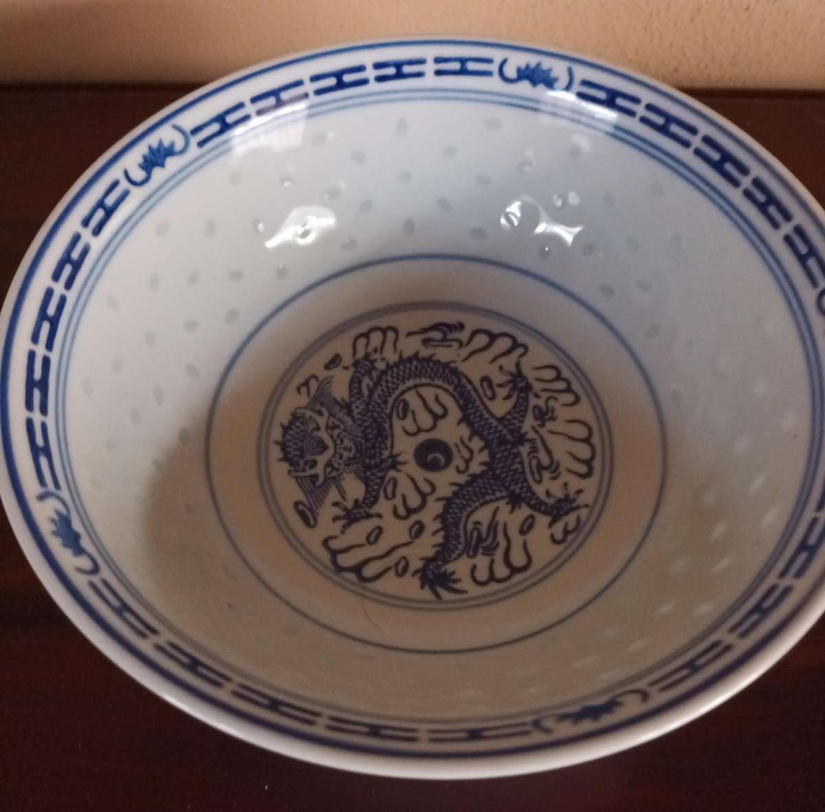 Solid Oriental Deep Bowl