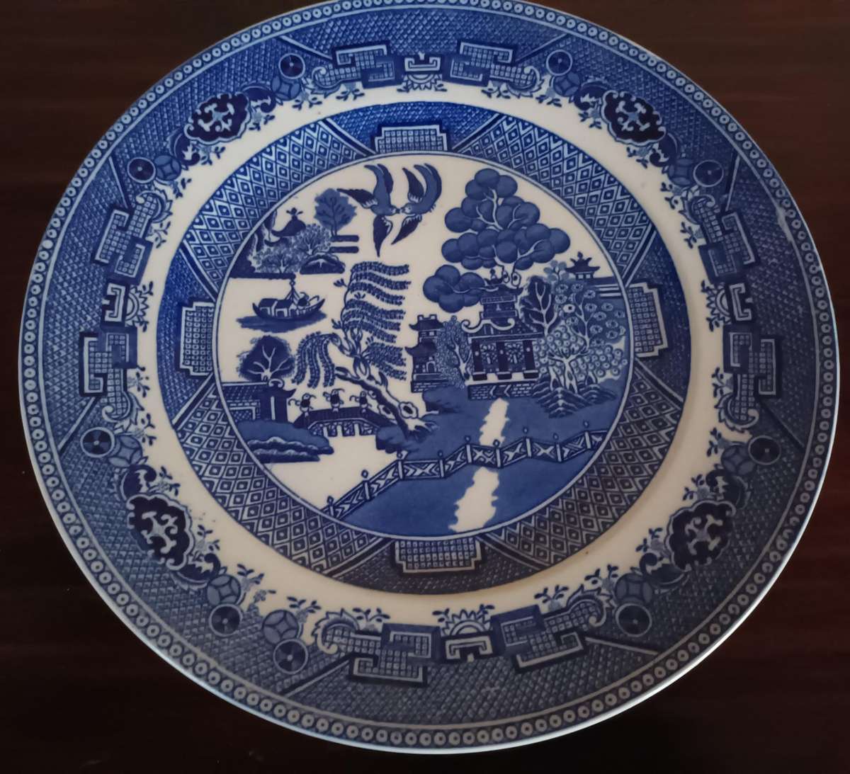 Victoria Blue and White Willow Plate