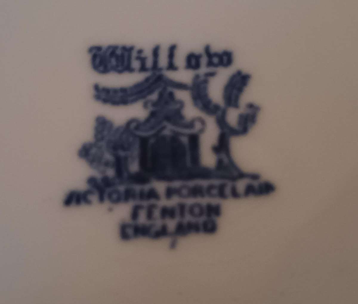Victoria Blue and White Willow Plate