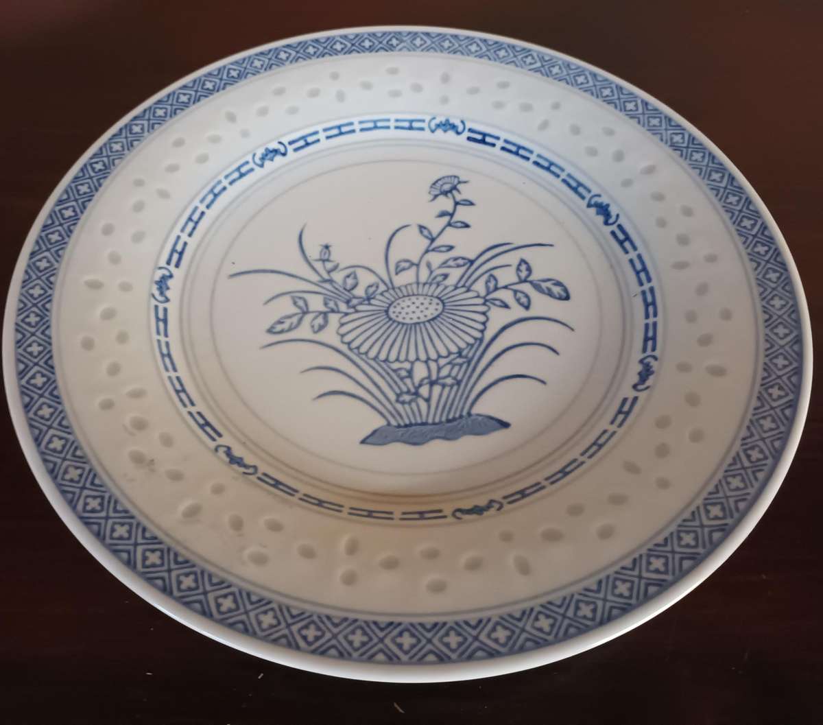 Decorative Solid Oriental Plate