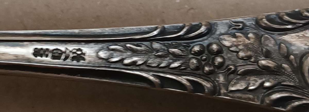 800 Silver Vintage Dessert Spoons