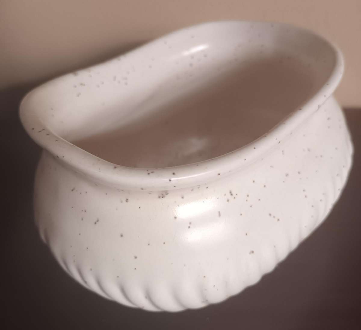 Solid Vintage Pottery Container or Vase