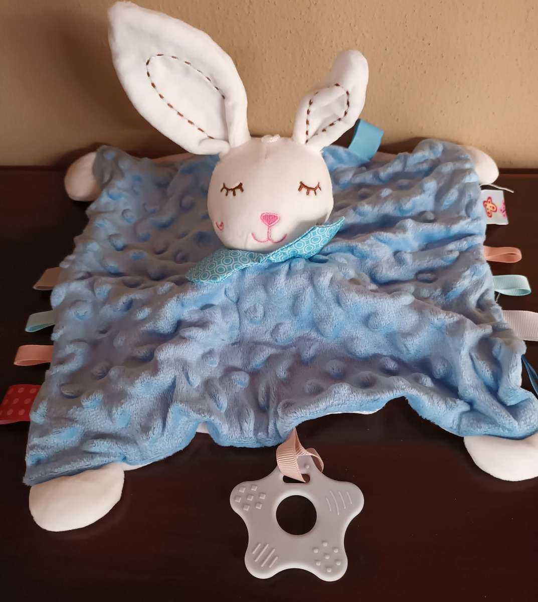 Small Blanket with Bunny for Baby