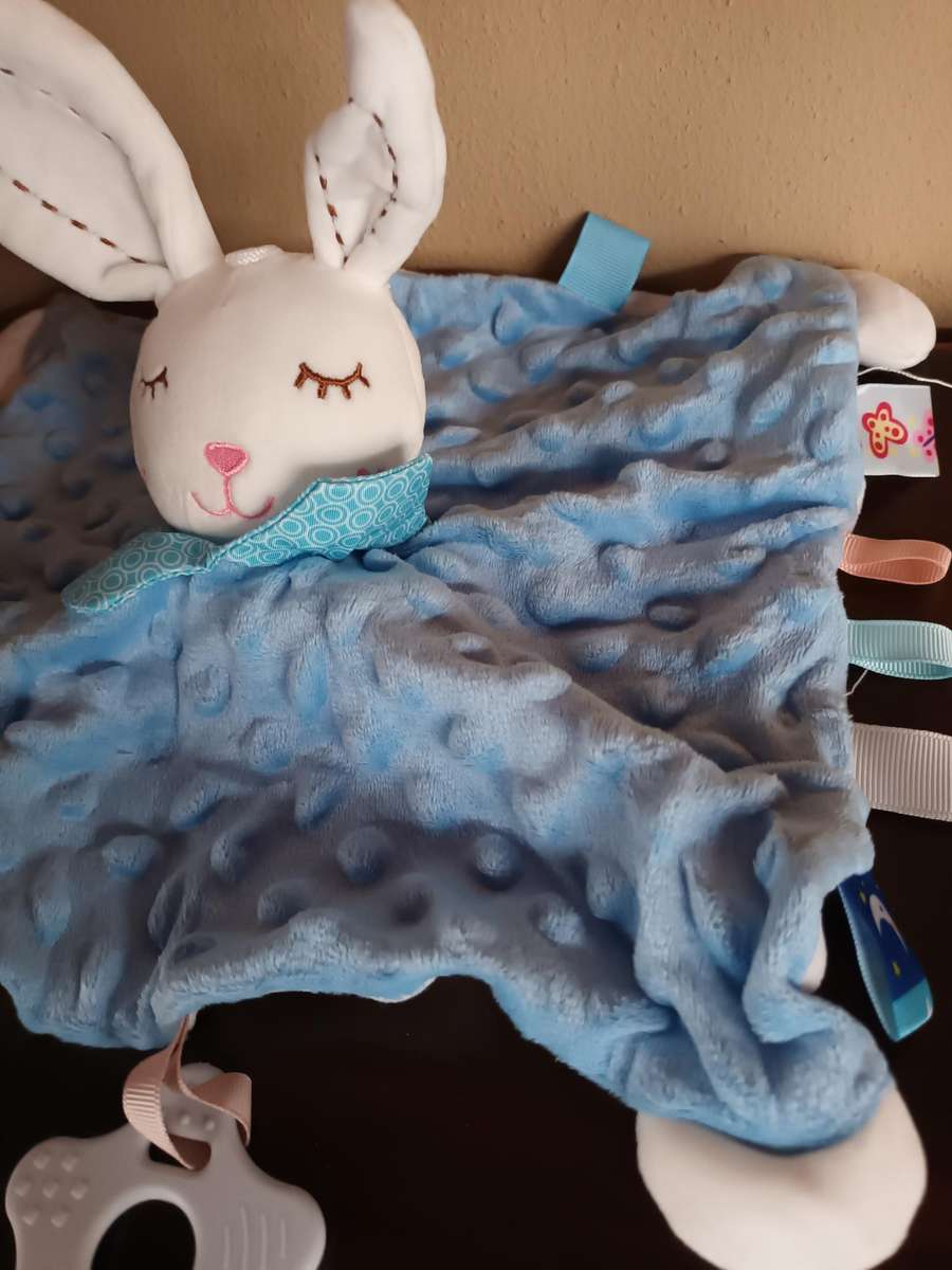 Small Blanket with Bunny for Baby
