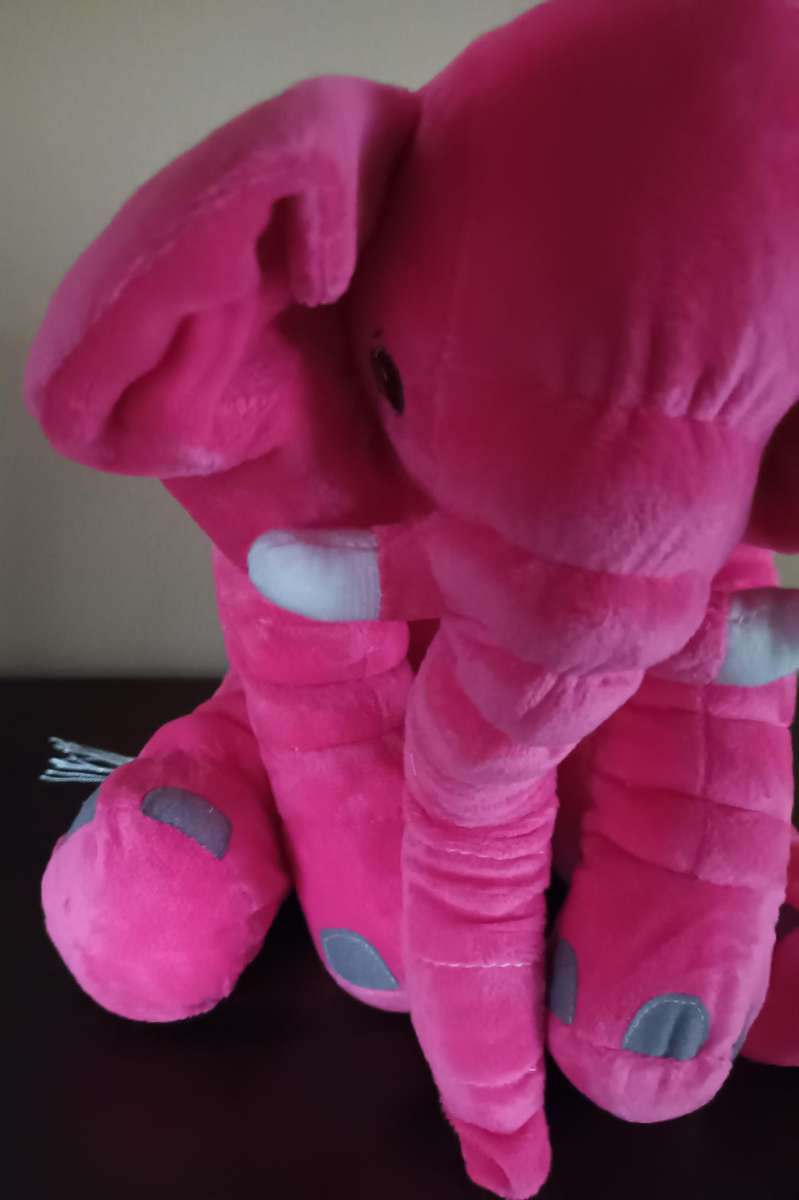 Large Pink Elephant Soft Toy