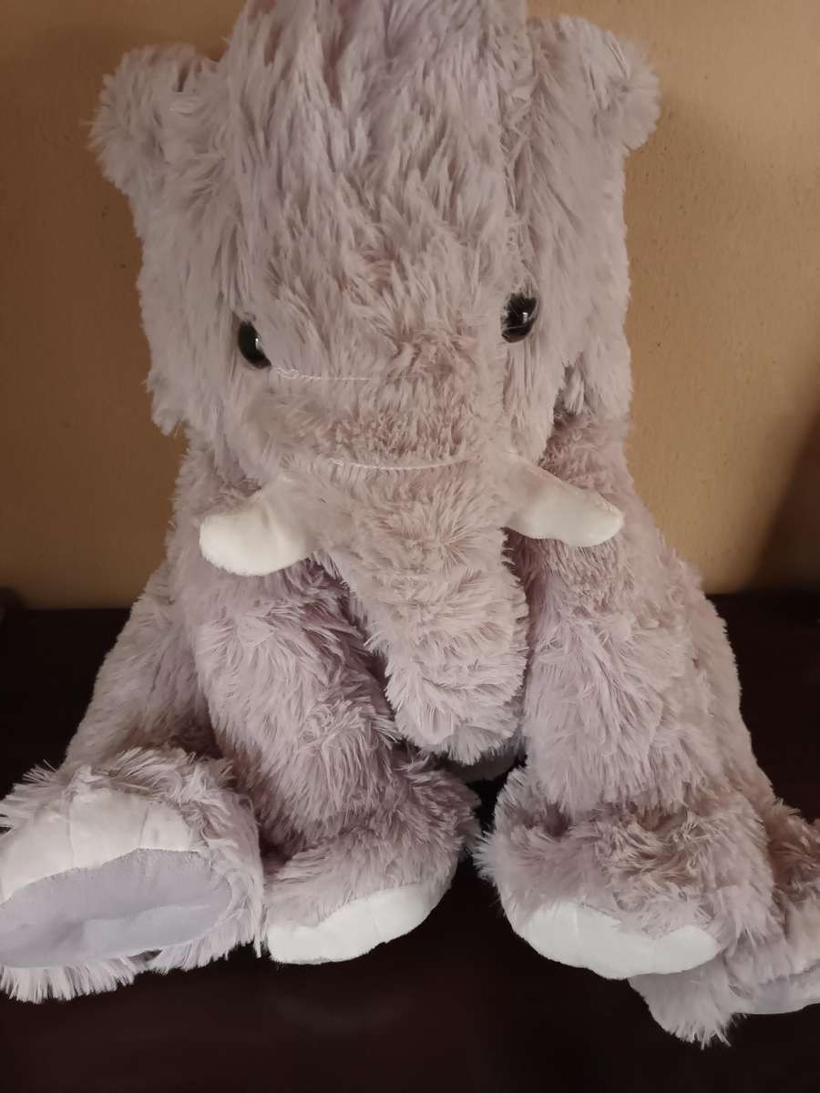 Large and Fluffy Elephant Soft Toy
