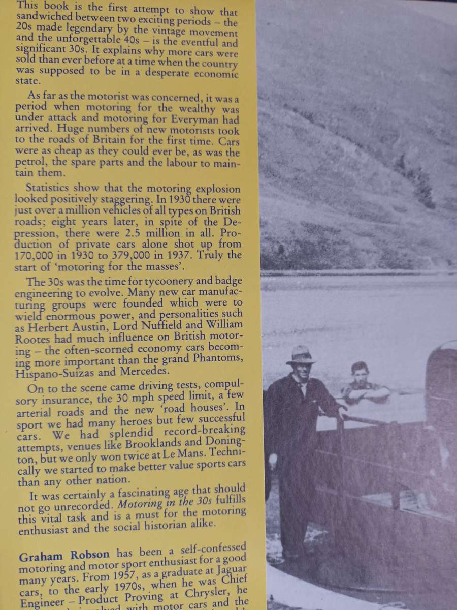 Motoring in the 1930s. First Published 1979