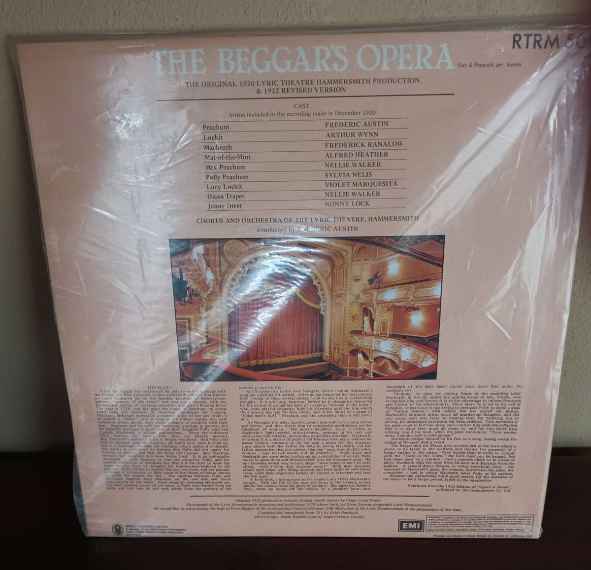 The Beggar's Opera 1080 Vinyl LP