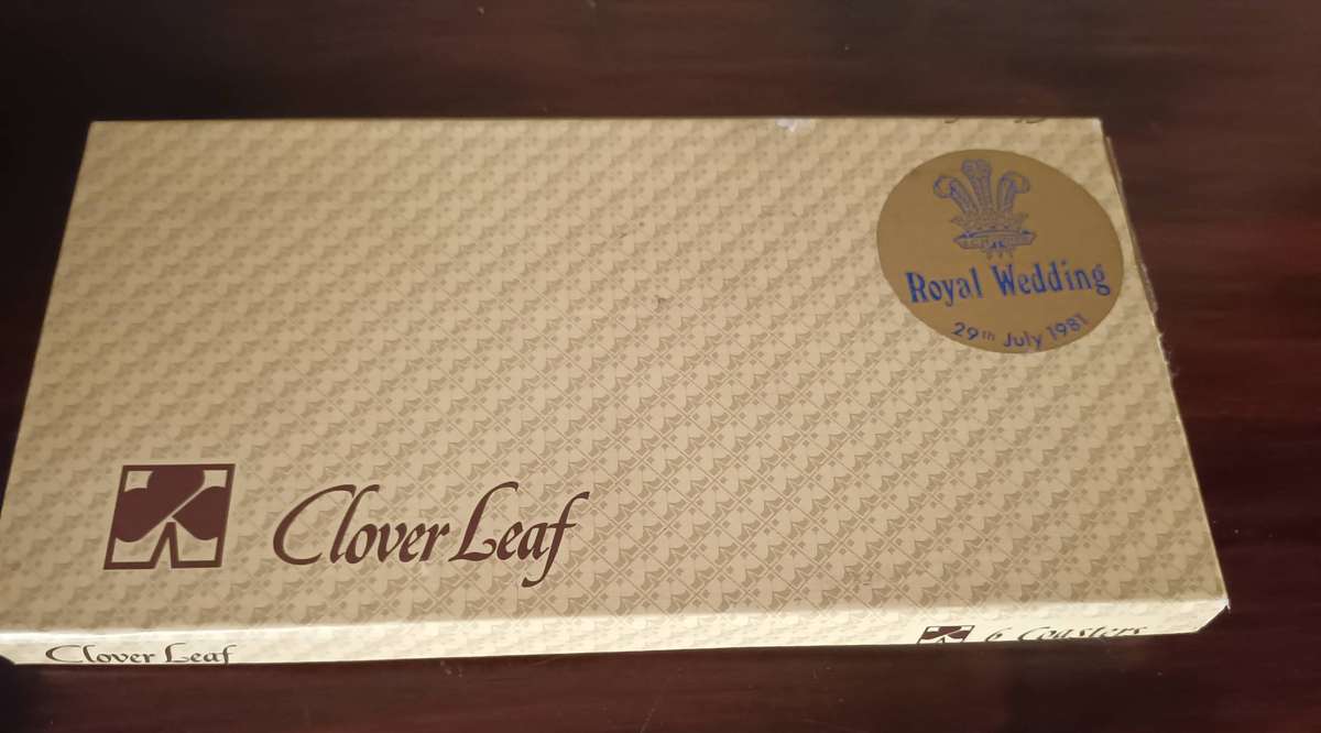 Six Vintage Royal Wedding Coasters