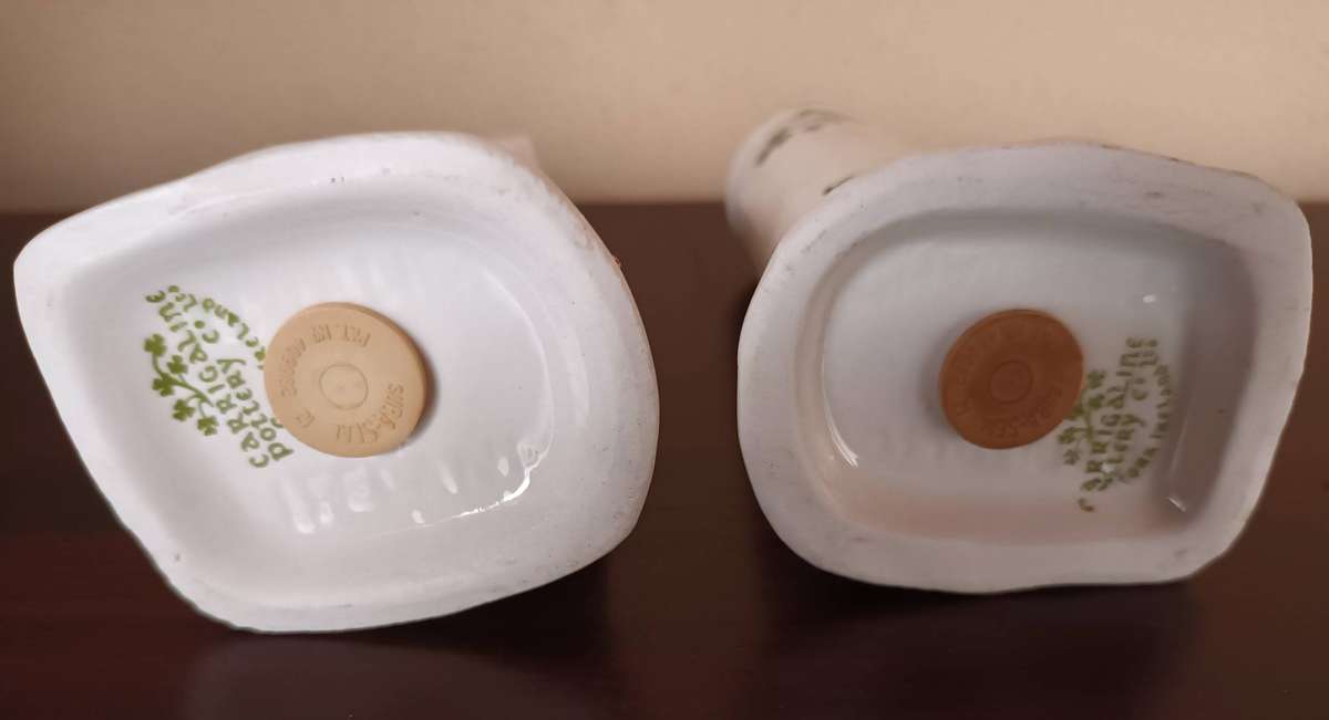 Vintage Irish Carrigaline Pottery Salt and Pepper Set