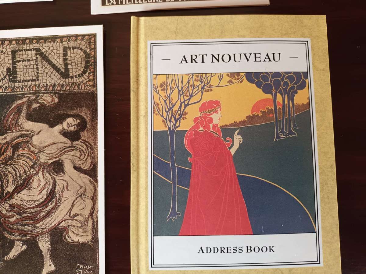 15 x Art Nouveau Note Cards and Address Book