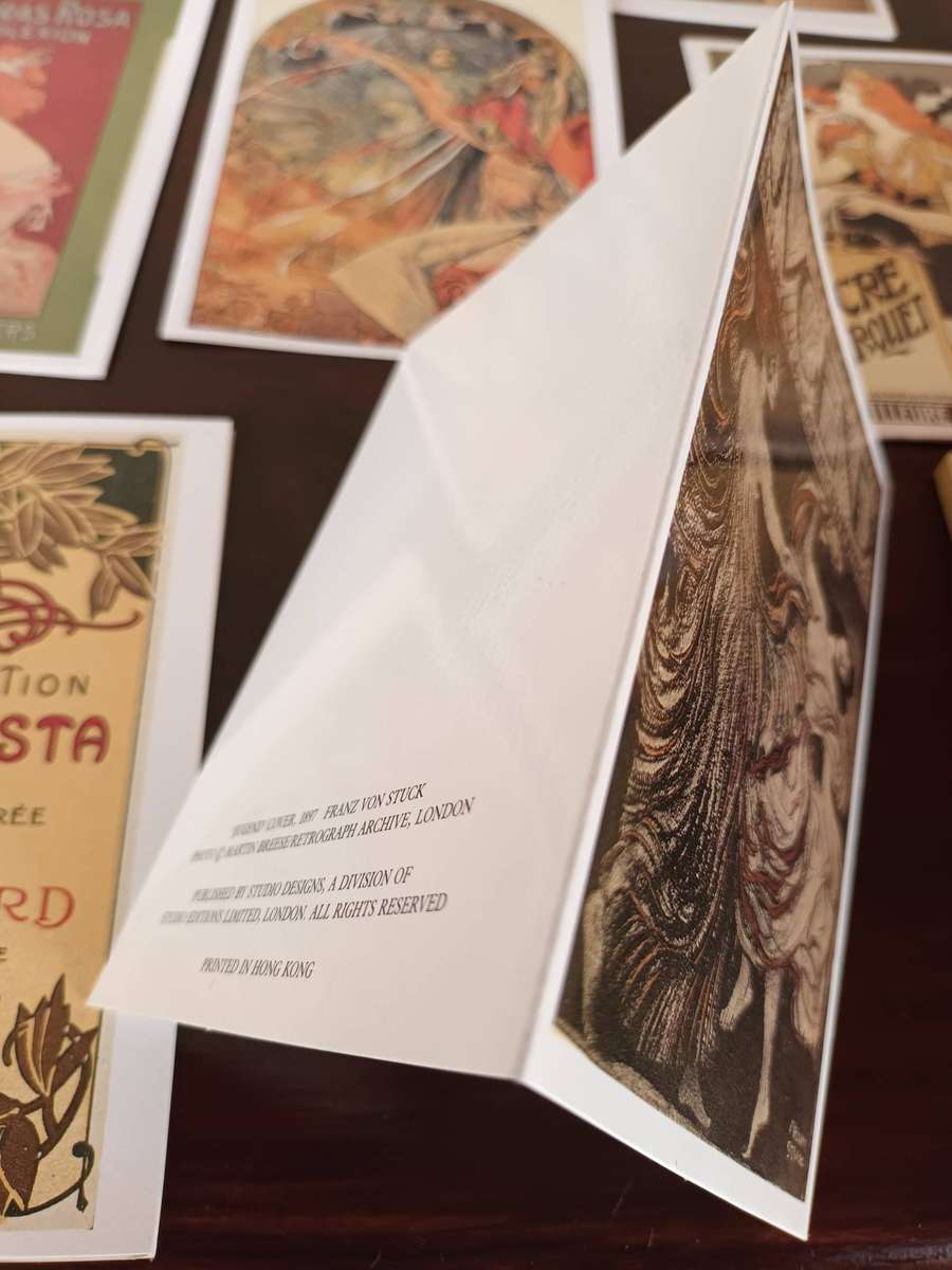 15 x Art Nouveau Note Cards and Address Book