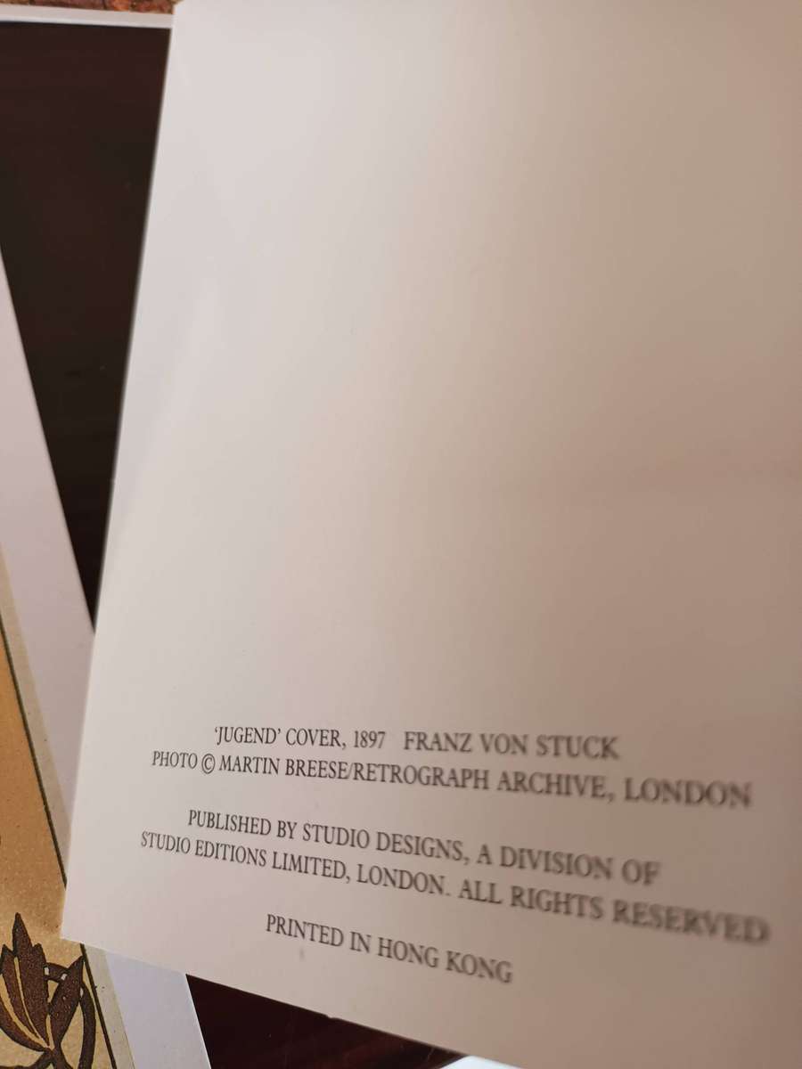 15 x Art Nouveau Note Cards and Address Book