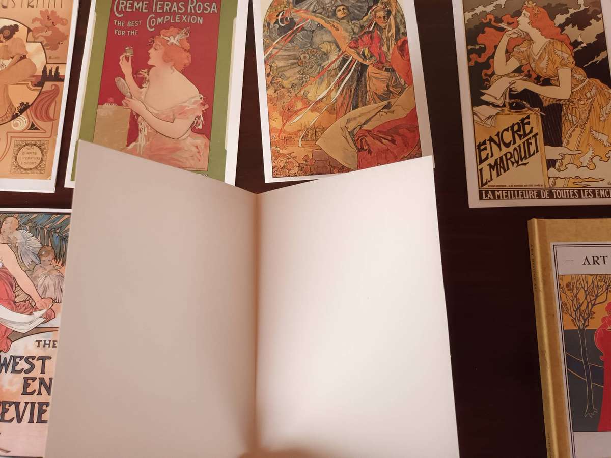 15 x Art Nouveau Note Cards and Address Book