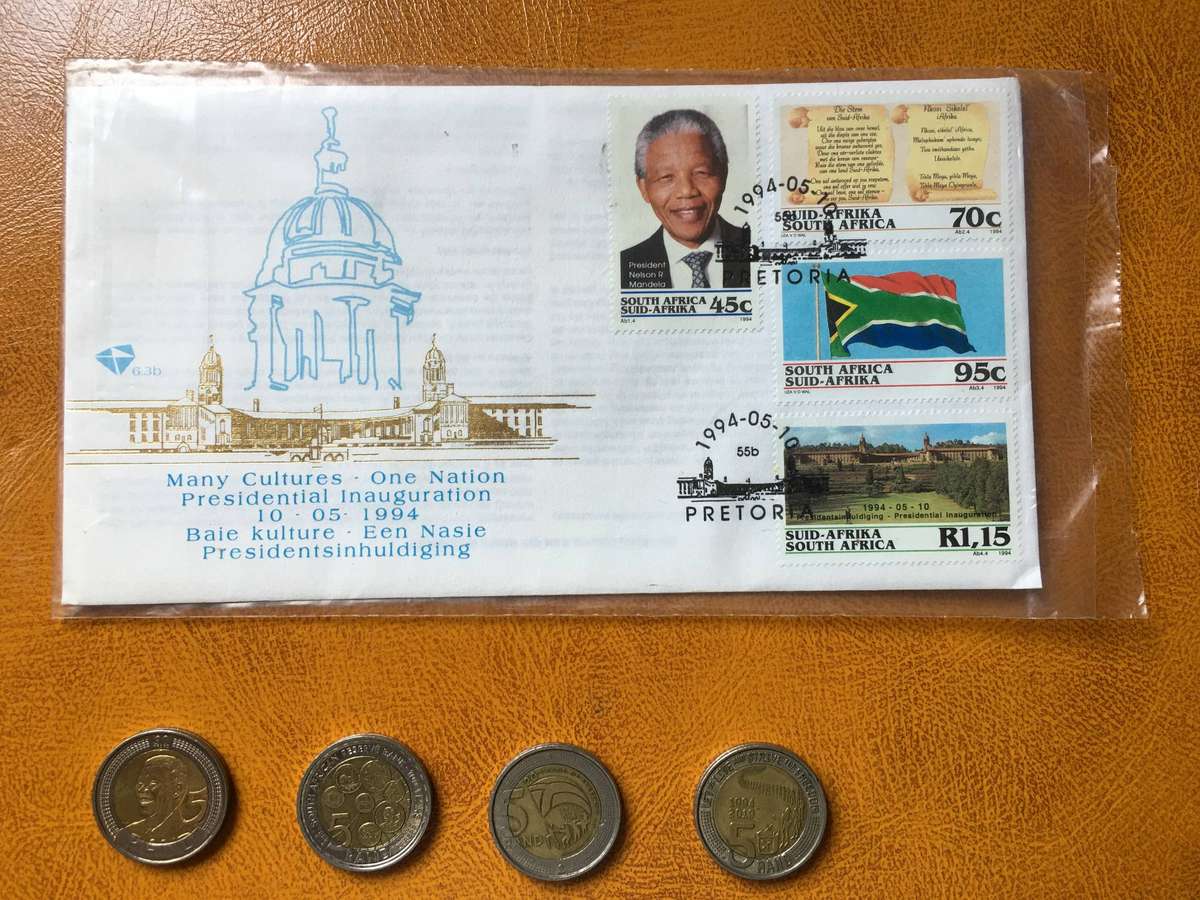 MANDELA LOT  5 ITEMS - 1994 ELECTION MEMORABILIA