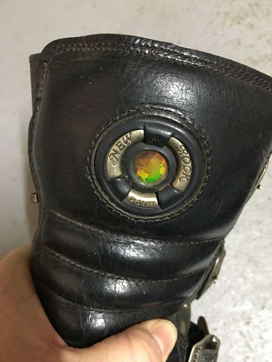 VINTAGE NEW ROCK LADIES BOOTS - LEATHER - M373-S2 PLATFORM BOOTS SPRING LOADED NEPTUNE SOLES