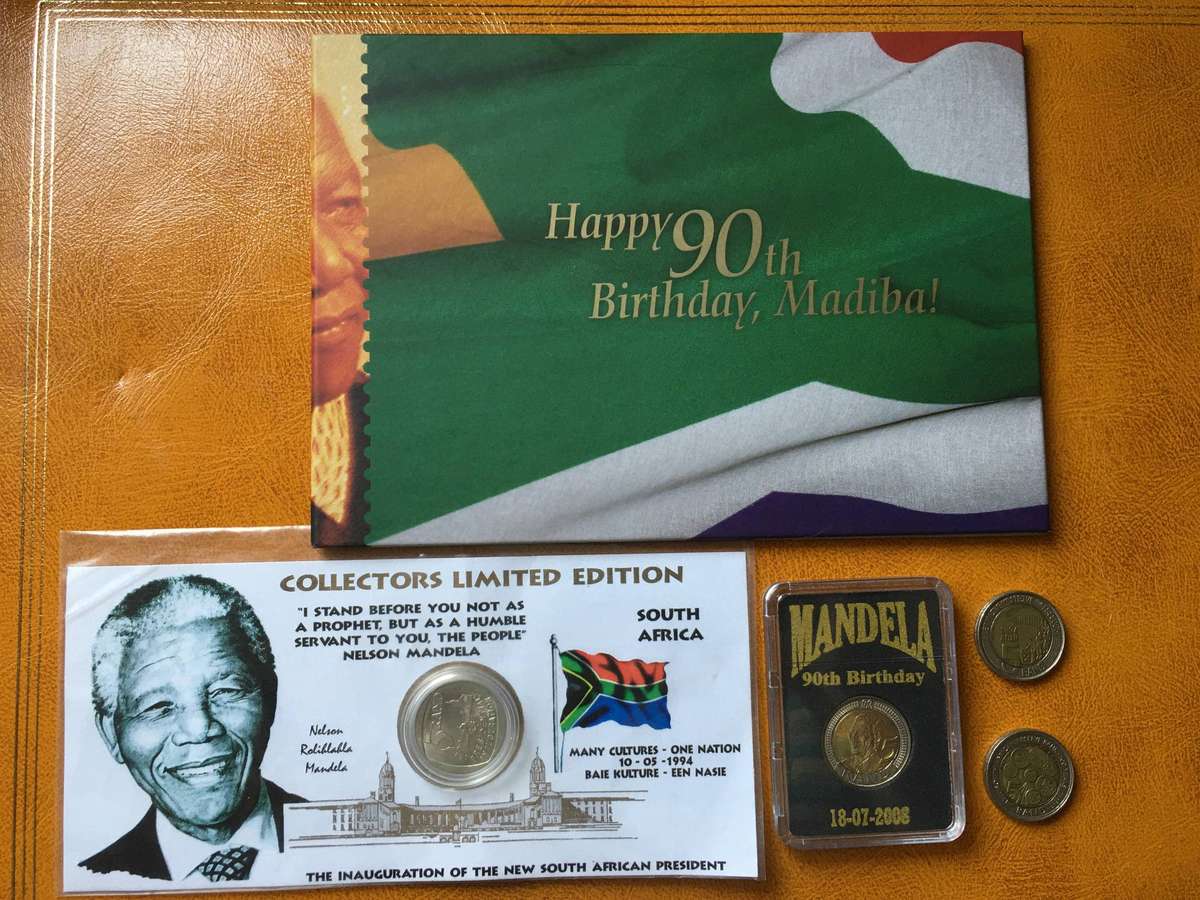 MANDELA LOT  5 ITEMS - 1994 ELECTION MEMORABILIA