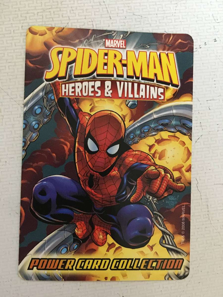 DC / MARVEL - HEROES & VILLAINS - SPIDER-MAN - SHINY CARD -  HOLOGRAPHIC CARD - BEYONDER