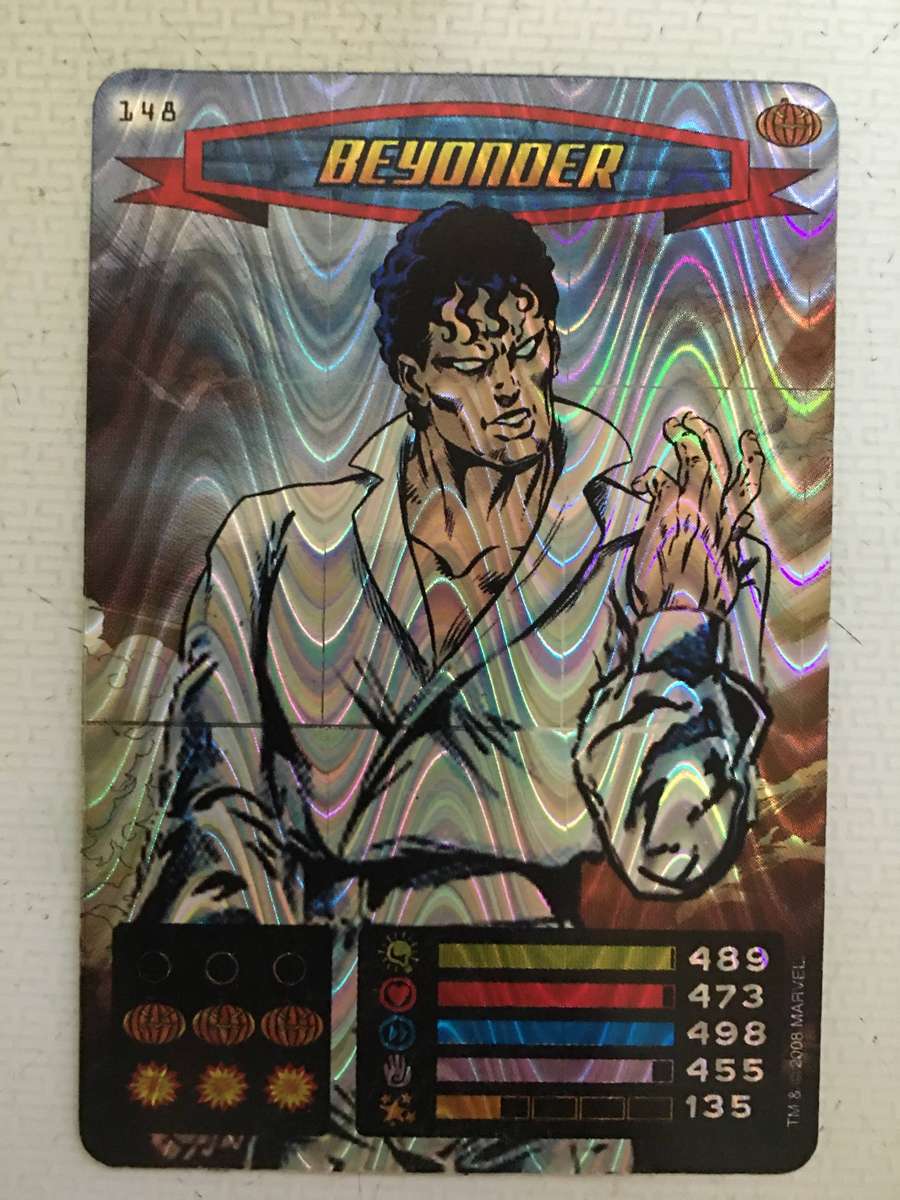 DC / MARVEL - HEROES & VILLAINS - SPIDER-MAN - SHINY CARD -  HOLOGRAPHIC CARD - BEYONDER