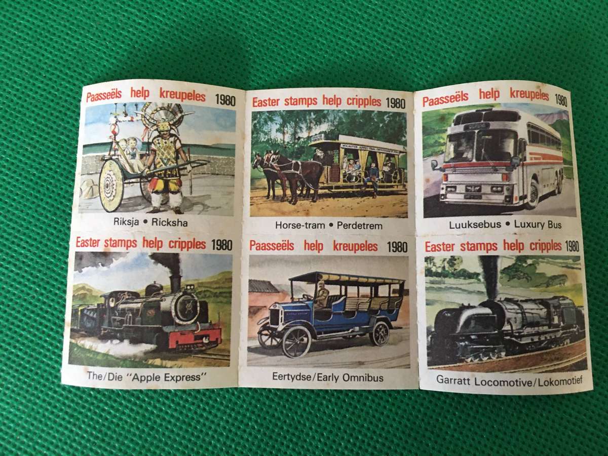 VINTAGE EASTER STAMPS  1980  BLOCK  OF 6