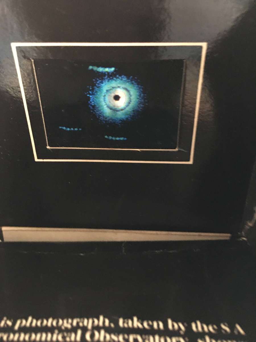 I FOLLOWED THE COMET EMPTY BOTTLE IN BOX WITH SLIDE AND CERTIFICATE - 1986 - SAA - HALLEY COMET