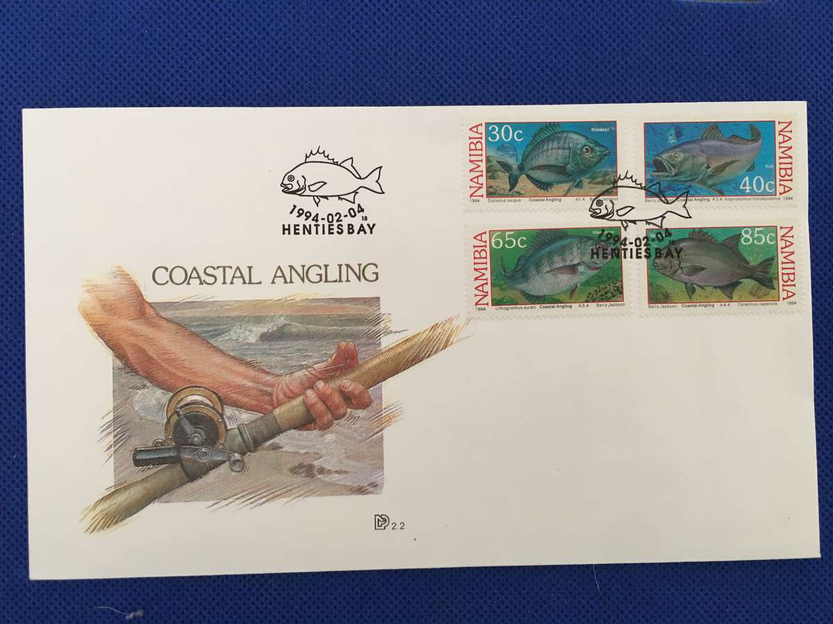 NAMIBIA FIRST DAY COVER - 1994 - COASTAL ANGLING - 1994