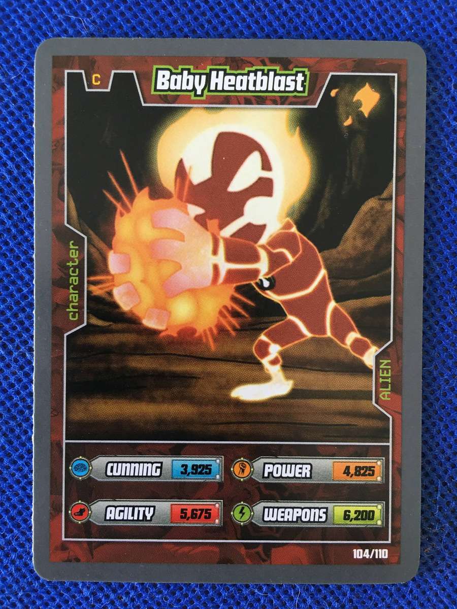BEN 10 TRADING CARD 2009 - BABY HEATBLAST