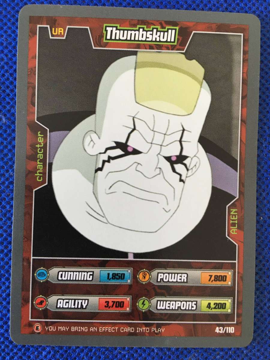 BEN 10 TRADING CARD 2009 - THUMBSKULL