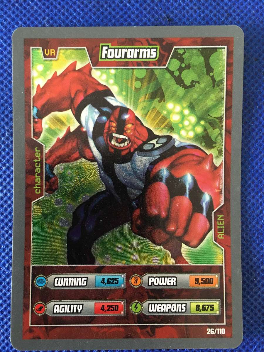 BEN 10 TRADING CARD 2009 - FOURARMS / FOIL CARD / SHINY