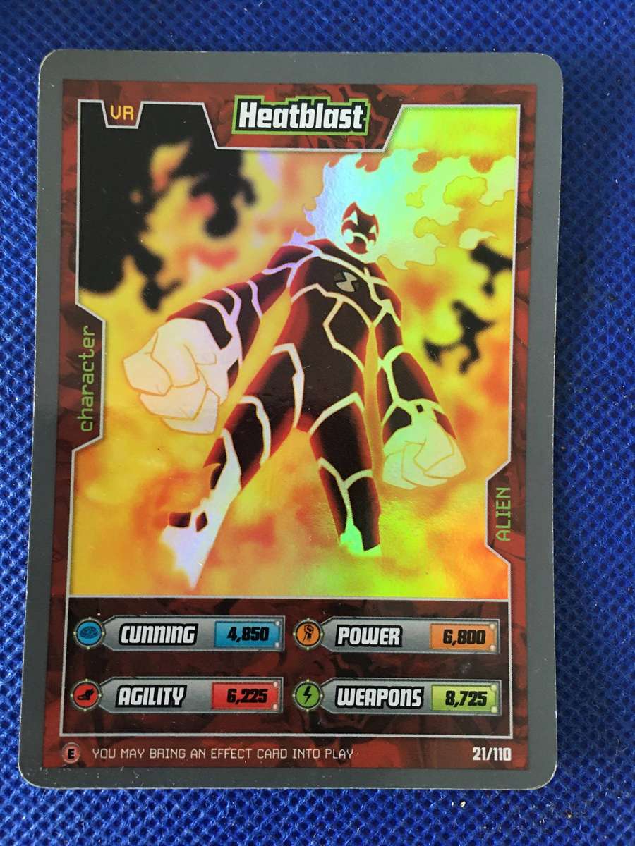 BEN 10 TRADING CARD 2009 - HEATBLAST / FOIL CARD / SHINY CARD