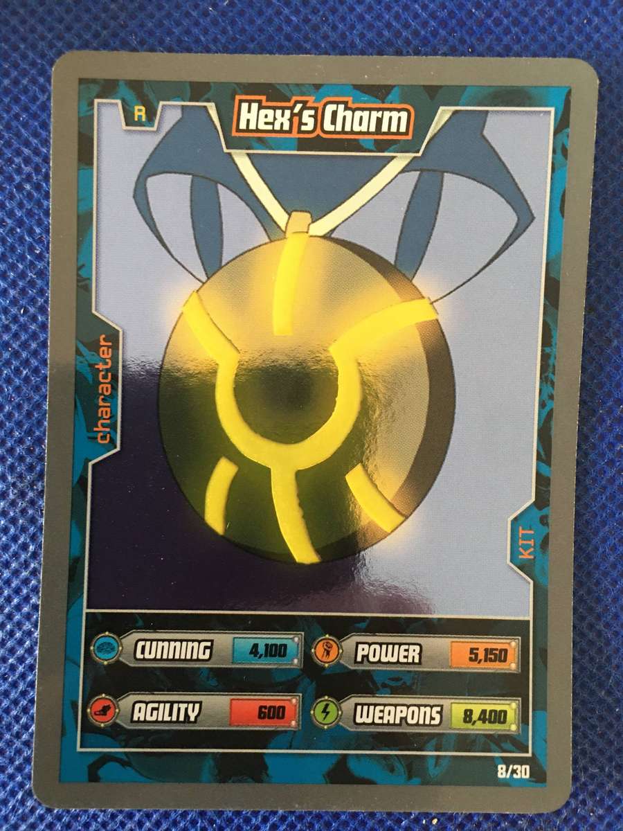 BEN 10 TRADING CARD 2009 - HEX,S CHARM / FOIL CARD / SHINY CARD