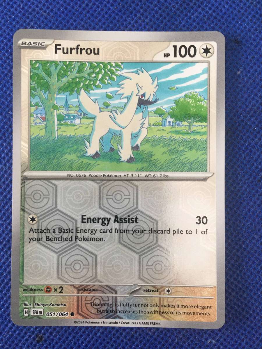 POKEMON  TRADING CARD - FURFROU / FOIL / SHINY CARD