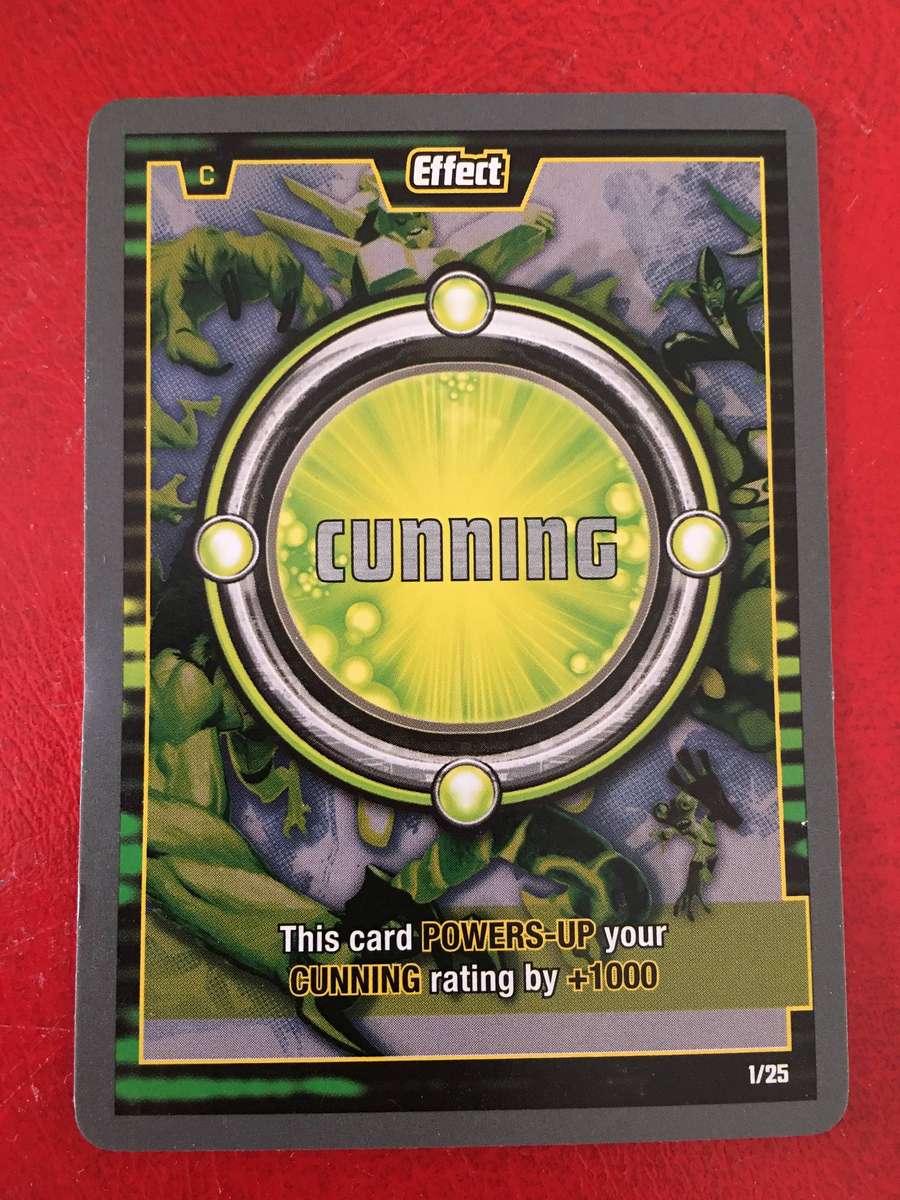 BEN 10 TRADING CARD 2009 -  EFFECT CARD / CUNNING