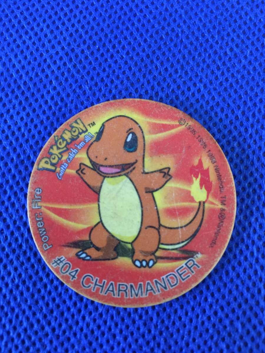 VINTAGE POKEMON TAZO - 1998 - NO. 2 - CHARMANDER