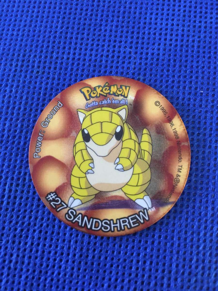 VINTAGE POKEMON TAZO - 1998 - NO. 8 -  SANDSHREW