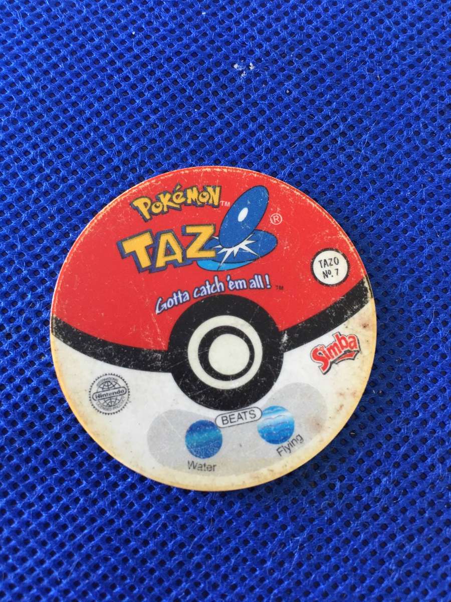 VINTAGE POKEMON TAZO 1995 - NO. 7  - PIKACHU