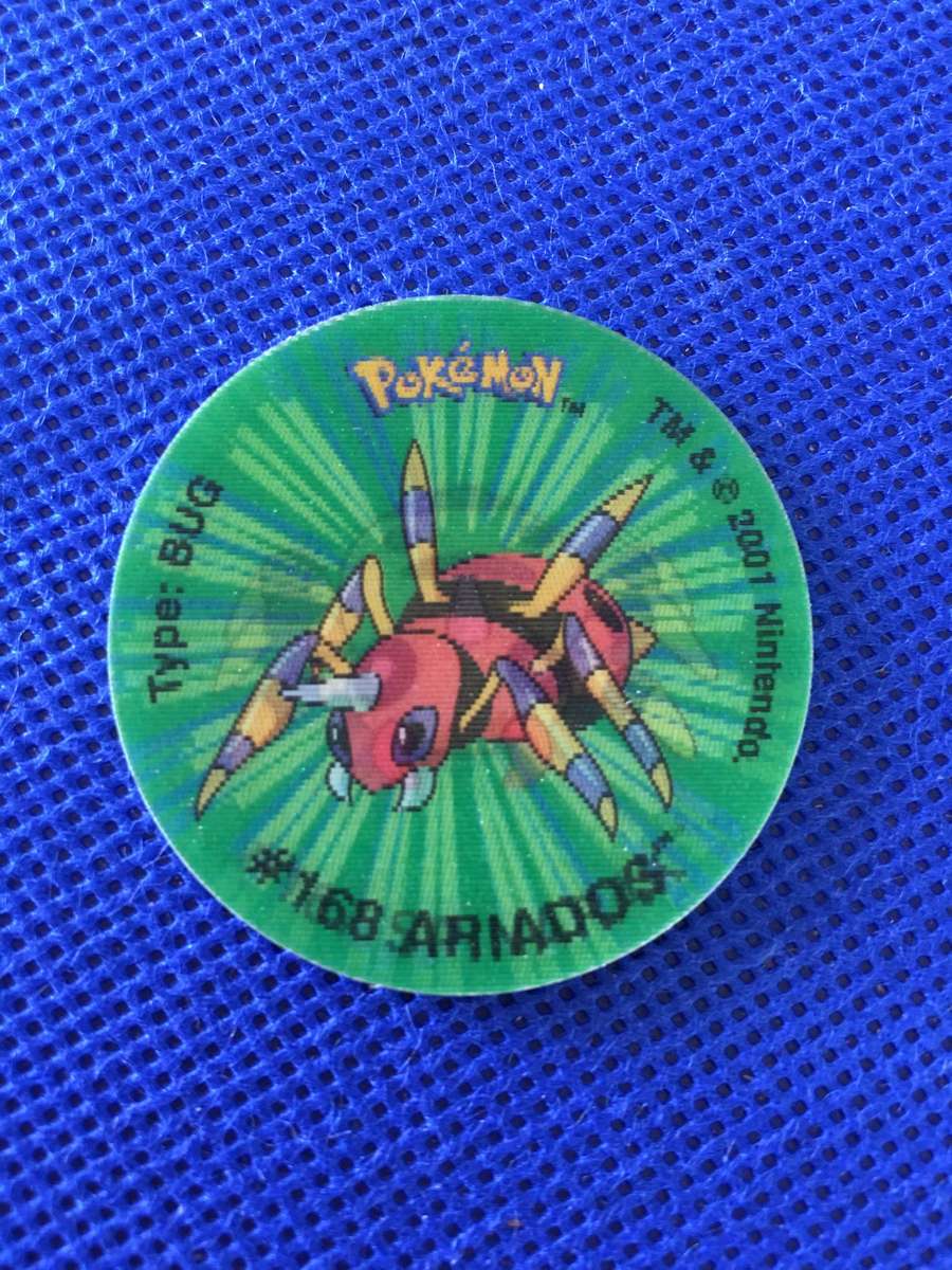 VINTAGE POKEMON TAZO  NO.  31 - 2001  - ARIADOS  3D