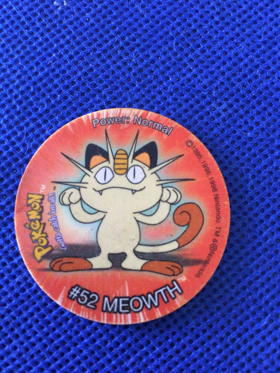 VINTAGE POKEMON TAZO - 1995 - MEOWTH  NO. 12