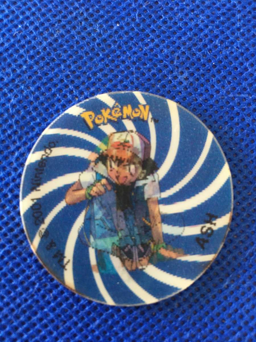 VINTAGE POKEMON TAZO  - 2001 -  NO. 1   - 3D - ASH