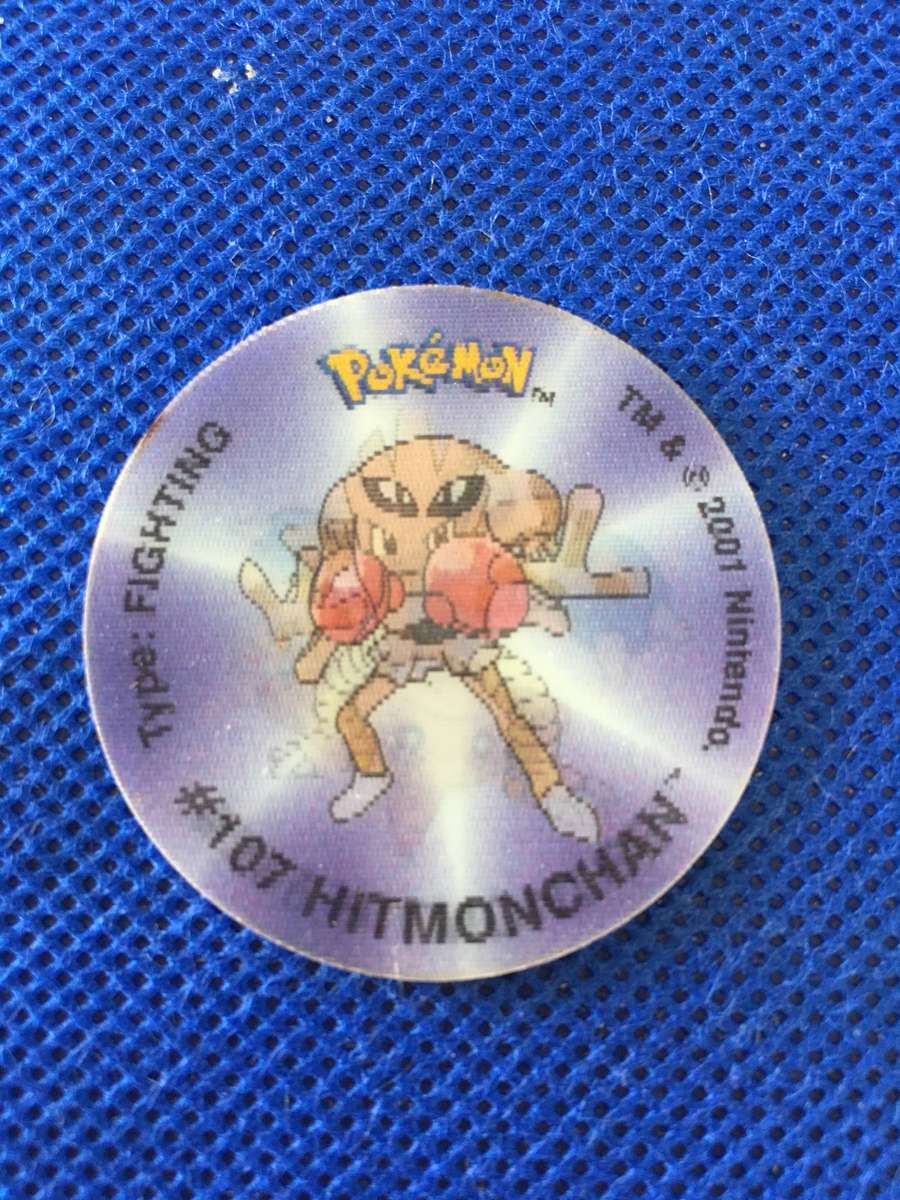 VINTAGE POKEMON  TAZO 3D - 2001 - NO.  38  HITMONLEE