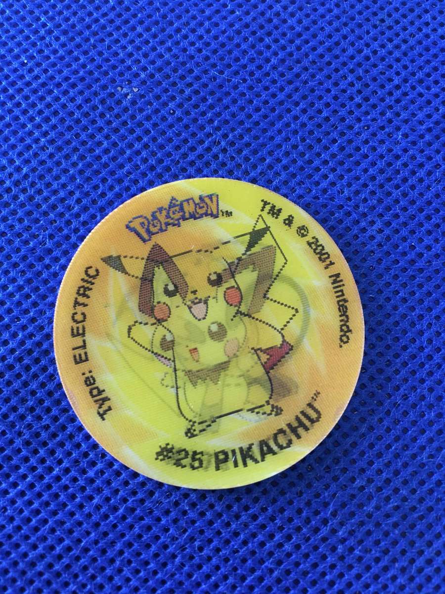 VINTAGE POKEMON TAZO  NO. 32 - 3D TAZO - 2001 - RAICHU