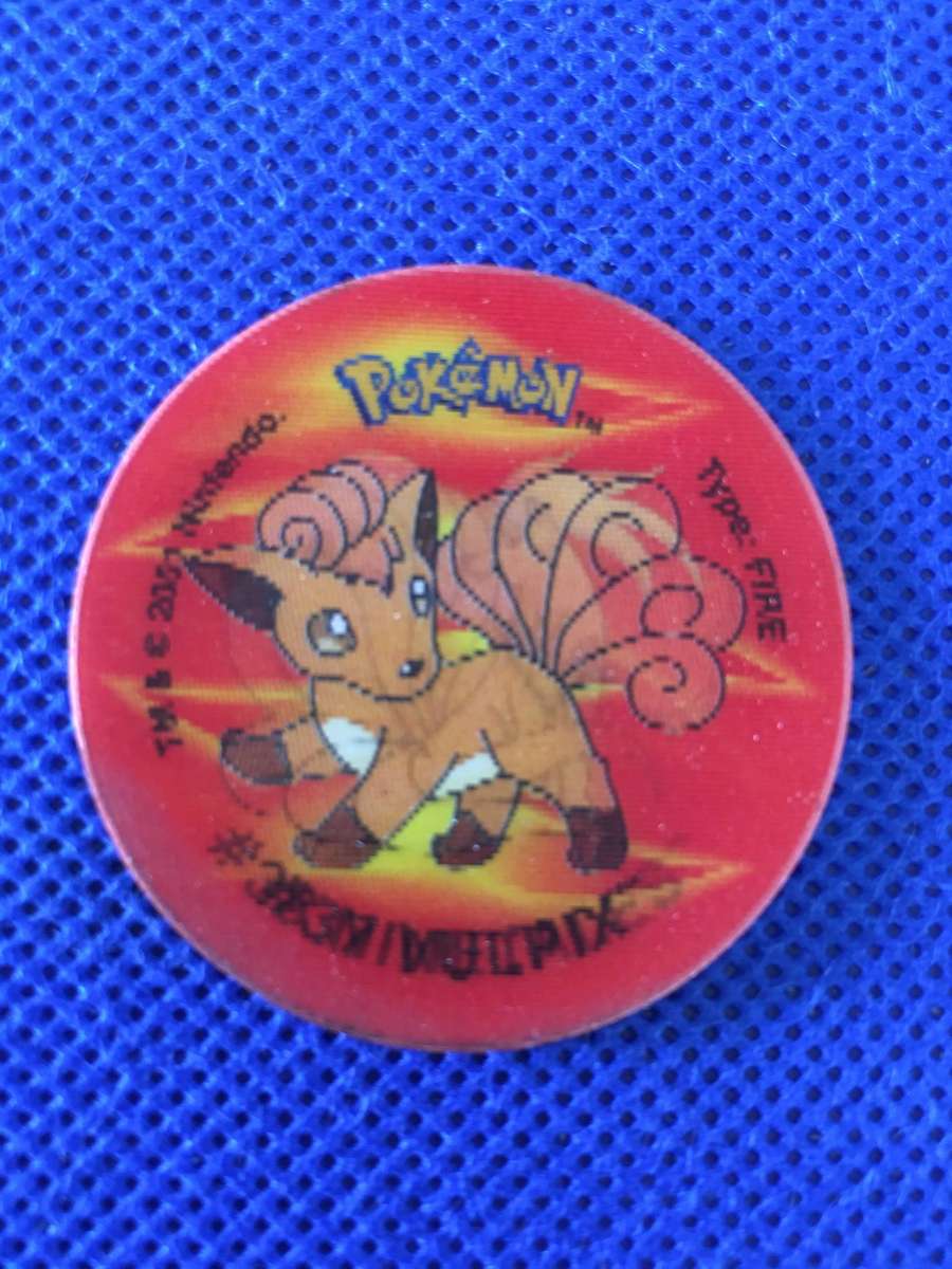 VINTAGE POKEMON TAZO  3D - 2000 - NO.  8 - VULPIX