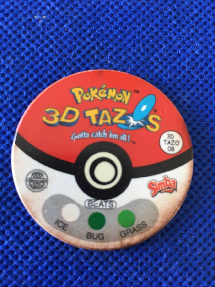 VINTAGE POKEMON TAZO  3D - 2000 - NO.  8 - VULPIX