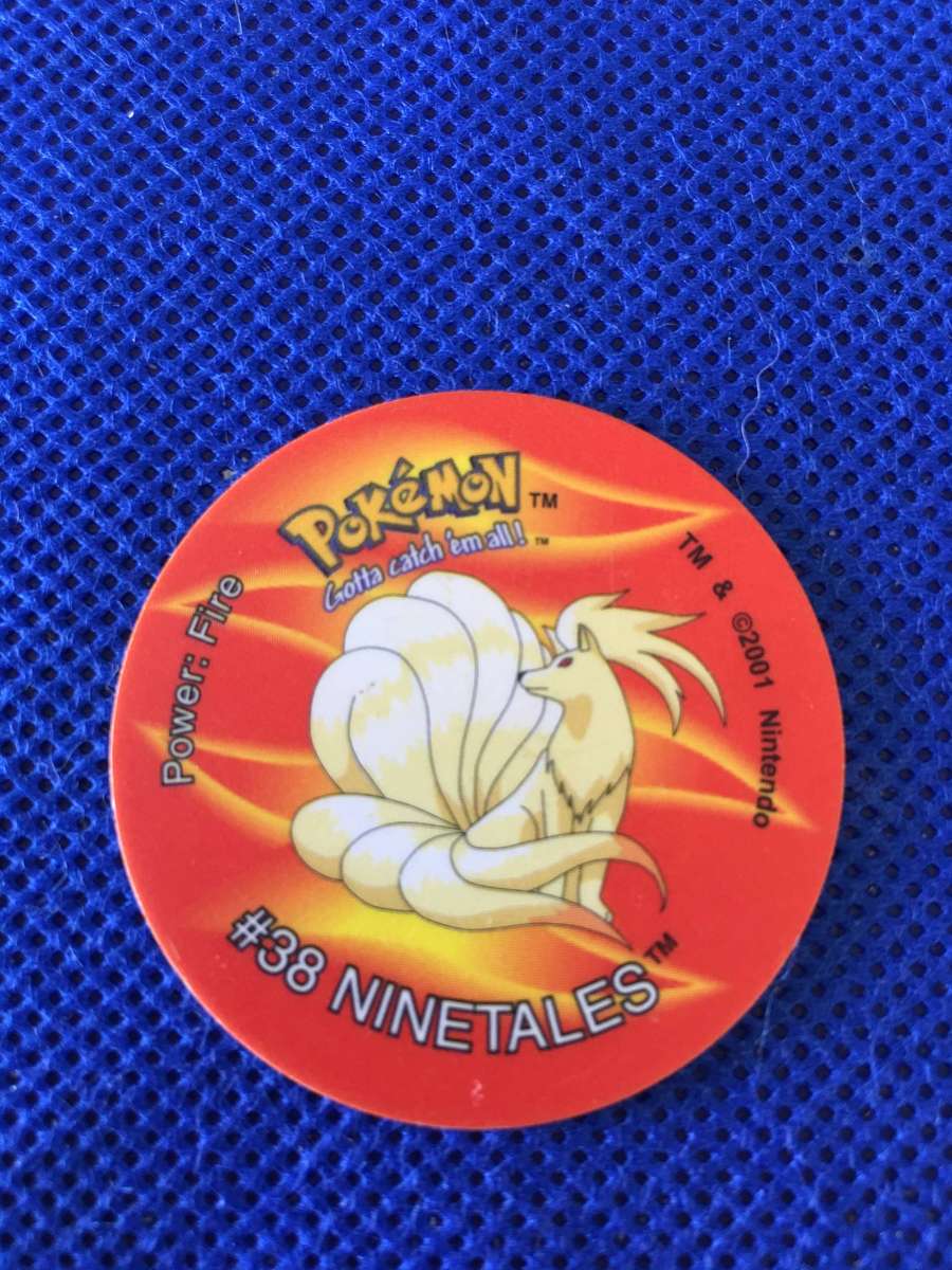 VINTAGE POKEMON TAZO - 2001 - NO. 104 - NINETALES