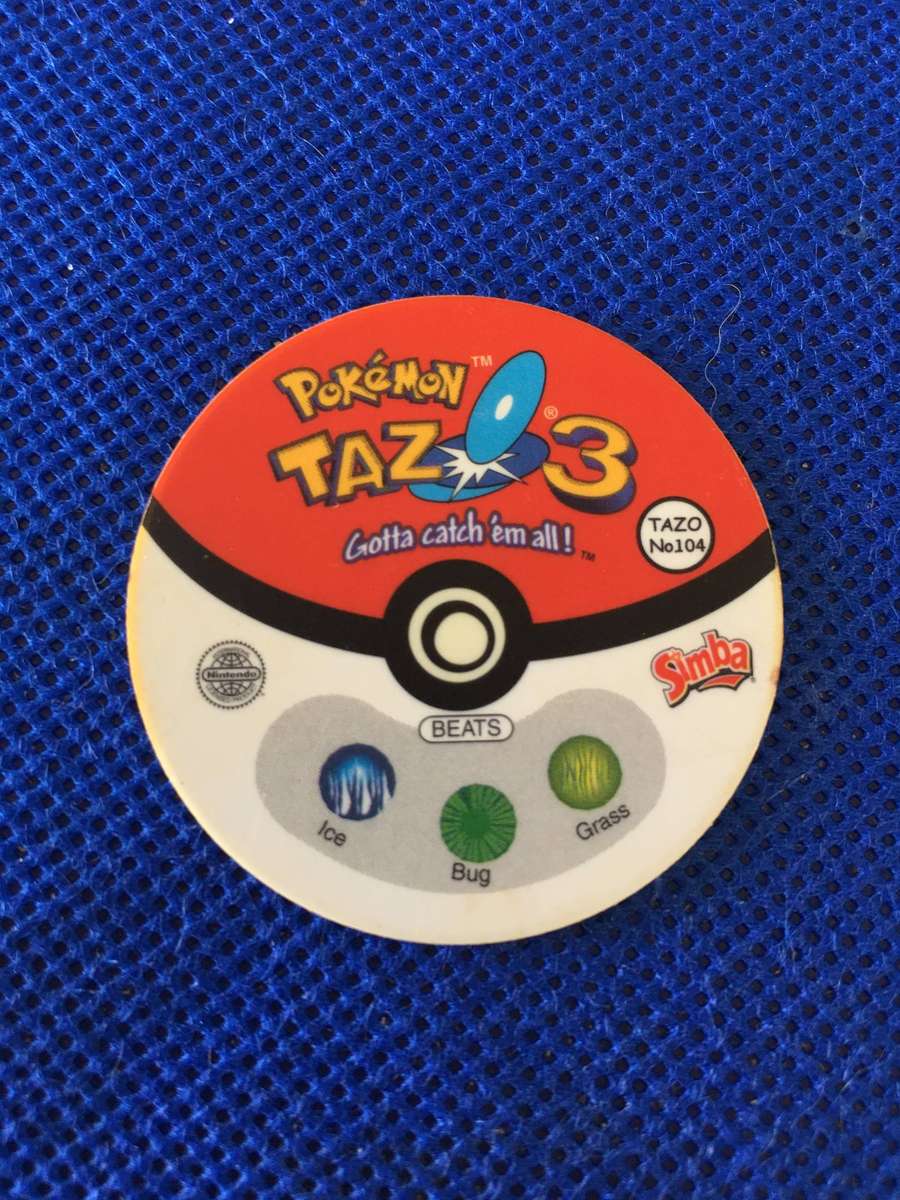 VINTAGE POKEMON TAZO - 2001 - NO. 104 - NINETALES
