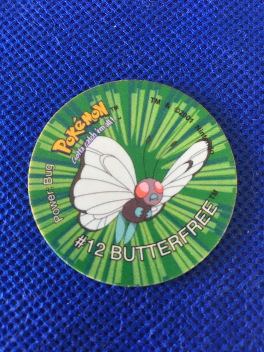 VINTAGE POKEMON TAZO - 2001 - NO . 90 - BUTTERFREE