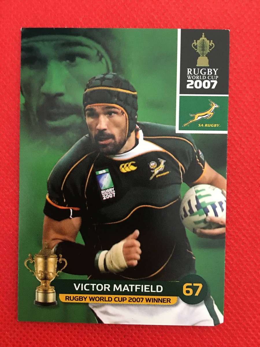 RUGBY TRADING CARD  - SPRINGBOKS - 2007 - VICTOR MATFIELD