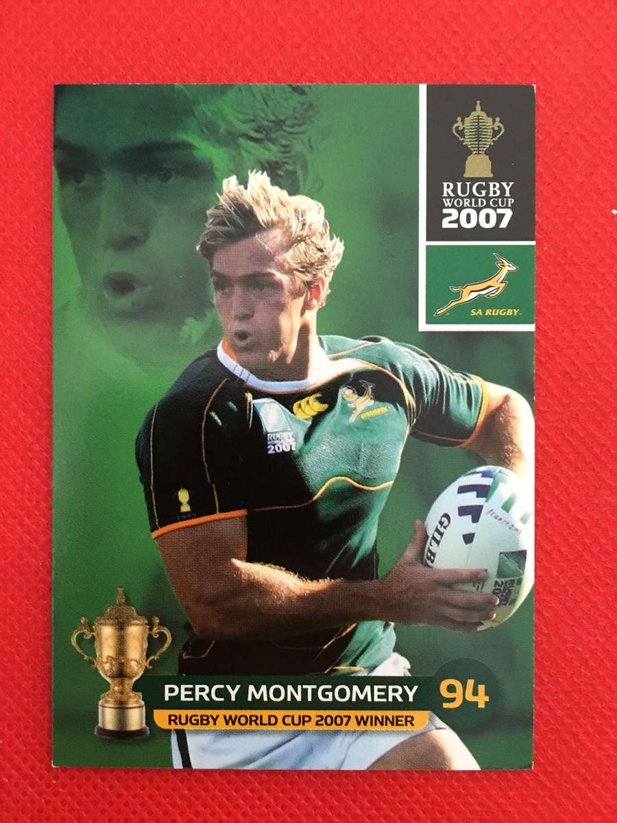 RUGBY TRADING  CARD - SPRINGBOKS - 2007 - PERCY MONTGOMERY