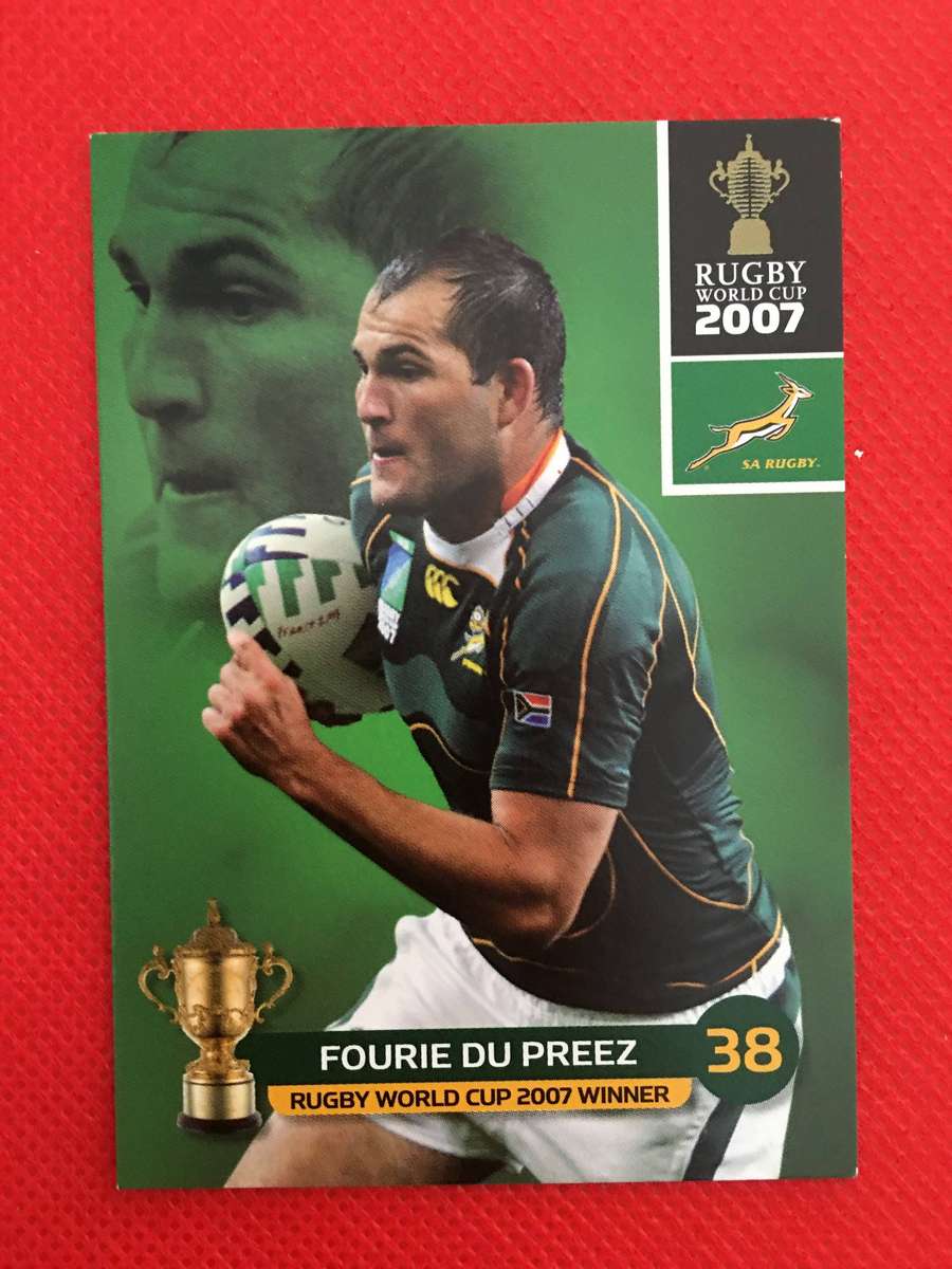 RUGBY TRADING CARD - FOURIE DU PREEZ - 2007 SPRINGBOKS
